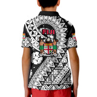 Fiji Day Polo Shirt Masi Kesa Black Style LT9 - Polynesian Pride