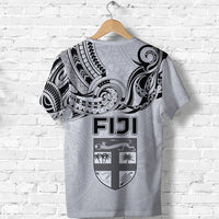 Fiji Rugby T Shirt Polynesian Waves Style - Polynesian Pride