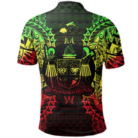Fiji Polo Shirt Viti Coat Of Arms Map Polynesian Tattoo Reggae - Polynesian Pride