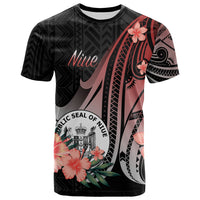 Niue T Shirt Red Polynesian Hibiscus Pattern Style Unisex Red - Polynesian Pride