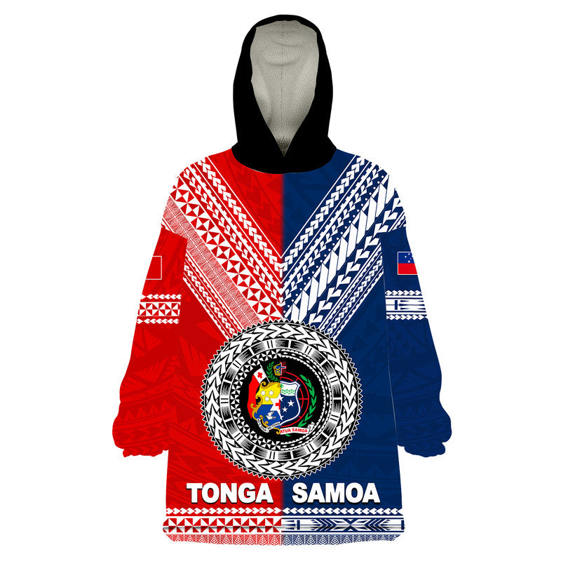 Tonga And Samoa TokoUso Polynesian Wearable Blanket Hoodie LT6 Unisex One Size - Polynesian Pride