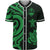 Guam Baseball Shirt - Green Tentacle Turtle Unisex Green - Polynesian Pride