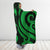 Tonga Hooded Blanket - Green Tentacle Turtle - Polynesian Pride