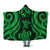 Tonga Hooded Blanket - Green Tentacle Turtle Hooded Blanket Green - Polynesian Pride