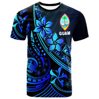 Guam T Shirt The Flow of The Ocean Blue Unisex Blue - Polynesian Pride