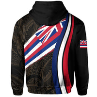 Hawaii Flag Polynesian Hoodie Zip Ten Style - Polynesian Pride