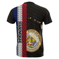 Hawaii Polynesian Seal of Hawaii T Shirt Hawaii Culture Gold - Polynesian Pride
