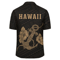 Kakau Polynesian Anchor Hawaii Shirt - Gold - Polynesian Pride