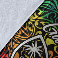 Guam Premium Blanket - Rainbow Polynesian Pattern - Polynesian Pride