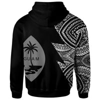 Guam Custom Personalized Hoodie Flash Style White - Polynesian Pride