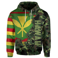 Kanaka Flag Camo Pattern Hoodie Chad Style - Polynesian Pride