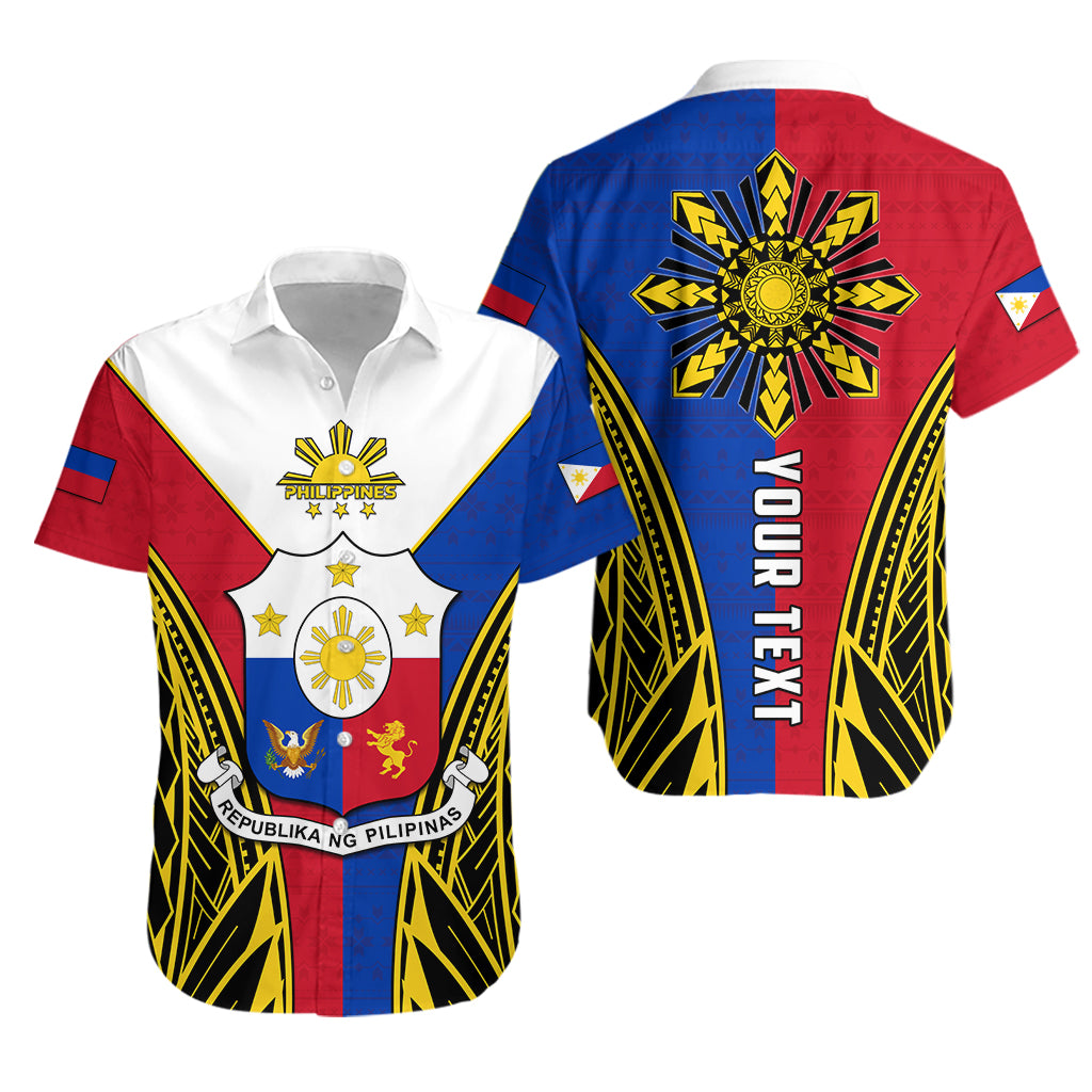 (Custom Personalised) Philippines Hawaiian Shirt Sun Rayonnant LT13 Unisex Red - Polynesian Pride
