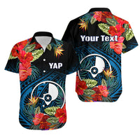 Custom Yap State Matching Dress and Hawaiian Shirt Polynesian Hibiscus Flowers LT14 - Polynesian Pride