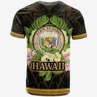Hawaii T Shirt Polynesian Gold Patterns Collection - Polynesian Pride