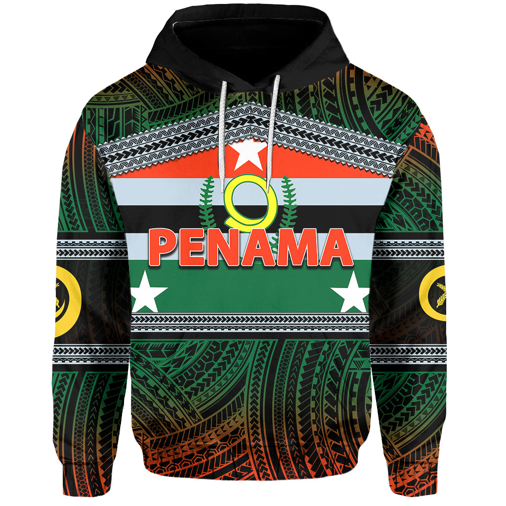 Custom Penama Province Hoodie of Vanuatu Polynesian Patterns LT6 Unisex Red - Polynesian Pride