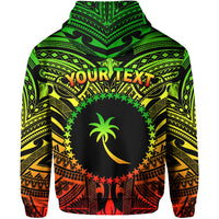 Custom Chuuk Flag Hoodie Micronesia Style Reggae LT13 - Polynesian Pride