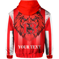 Custom LABASA FA Hoodie Football Fijian Custom Text and Number LT13 - Polynesian Pride