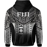 Fiji Faithful Zip Hoodie Version Black LT13 - Polynesian Pride