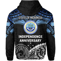 Federated States of Micronesia Zip Hoodie Happy FSM 35th Independence Anniversary LT13 - Polynesian Pride