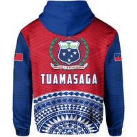 Tuamasaga Samoa Zip Hoodie Polynesian Pattern LT13 - Polynesian Pride