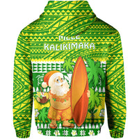 Custom Hawaii Christmas Hoodie Polynesian Mele Kalikimaka Santa Claus LT13 - Polynesian Pride