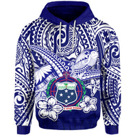 Samoa Polynesian Hoodie Samoan Loved Turtles LT13 Unisex Blue - Polynesian Pride