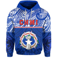 Custom Northern Mariana Islands Hoodie Polynesian CNMI Coat of Arms LT13 - Polynesian Pride