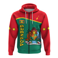 Grenada Hoodie Coat of Arms and Map Impressive LT13 - Polynesian Pride