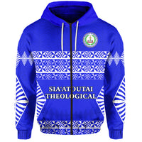 Custom Siaatoutai Theological College Zip Hoodie Tonga Pattern LT13 - Polynesian Pride