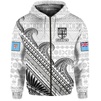 (Custom Text and Number) Fiji Sevens Rugby Hoodie Fijian 7s Tapa Polynesian Art LT14 - Polynesian Pride