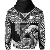 Custom Hawaii Hoodie Kakau Polynesian Crab With Waves Ver.04 LT14 - Polynesian Pride