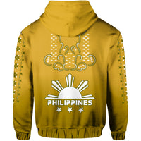 Philippines Hoodie Sun Filipino Gold Barong LT13 - Polynesian Pride