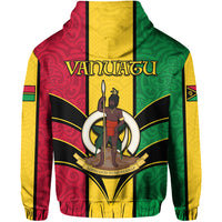 Custom Vanuatu Hoodie Pig Tusk Polynesian LT13 - Polynesian Pride