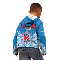 Toa Samoa Rugby Hoodie KID Manu Siva Tau Style Ulafala LT13 - Polynesian Pride