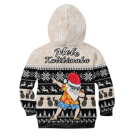 Hawaii Mele Kalikimaka Hoodie KID Dabbing Santa Black Merry Christmas LT14 - Polynesian Pride