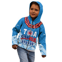 Toa Samoa Rugby Hoodie KID Manu Siva Tau Style Ulafala LT13 - Polynesian Pride