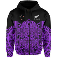 New Zealand Tiki Rugby Hoodie NZ Maori Koru Pattern Ver.04 LT14 - Polynesian Pride