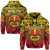 Custom Marquesas Islands Hoodie Mata Tiki Polynesian Pattern LT13 Unisex Yellow - Polynesian Pride