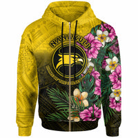 Hawaii Custom Hoodie Nanakuli High and Intermediate School Hawaiian Tropical Flowers LT10 - Polynesian Pride