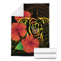 Hawaii Blanket - Hawaii Turtle Premium Blanket Mothers Day Kanaka Maoli AH - Polynesian Pride