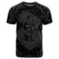 Hawaii Anchor Hibiscus Flower Vintage T Shirt Grey - Polynesian Pride