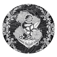 Hawaii Anchor Hibiscus Flower Vintage Round Carpet - AH Round Carpet Luxurious Plush - Polynesian Pride