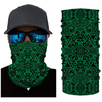 Hawaii Bandana Polynesian Kakau Turtle Green - Polynesian Pride
