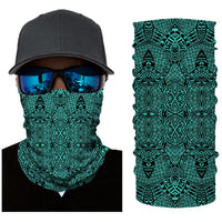 Hawaii Bandana Polynesian Lauhala Mix Turquoise - Polynesian Pride