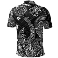 Hawaii Fish Hook Polynesian Polo Shirt Unique Style Black LT8 - Polynesian Pride