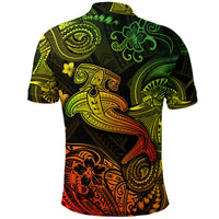 Hawaii Hammer Shark Polynesian Polo Shirt Unique Style Reggae LT8 - Polynesian Pride