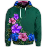 Hawaiian Hibiscus Origin Hoodie - Polynesian Pride