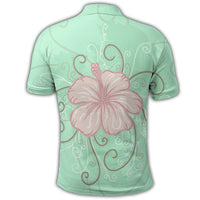 Hawaii Hibiscus Pastel Polo Shirt - Polynesian Pride