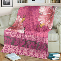 Hawaii Hibiscus Pattern Premium Blankets - Ver 2 - AH - Polynesian Pride