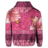 Hawaii Hibiscus Pattern Zip Hoodie Ver 2 - Polynesian Pride